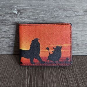 Disney The Lion King Hakuna Matata Simba Pumbaa Timon Sunset Silhouette Wallet